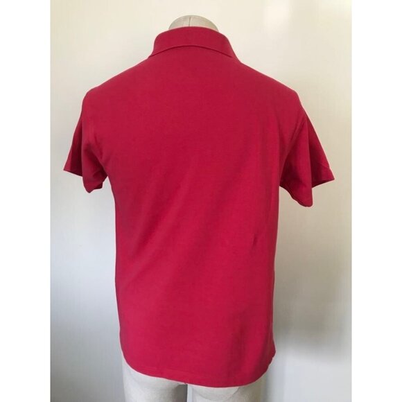 Vintage PRINGLE SPORTS Short Sleeve Golf Polo Shirt Mens Size Small Pink - Picture 7 of 8